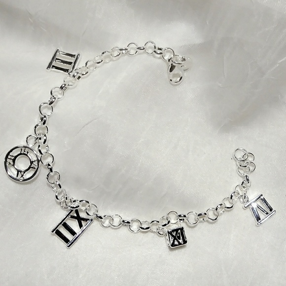 .925 Roman Numerals Bracelet - Picture 2 of 4